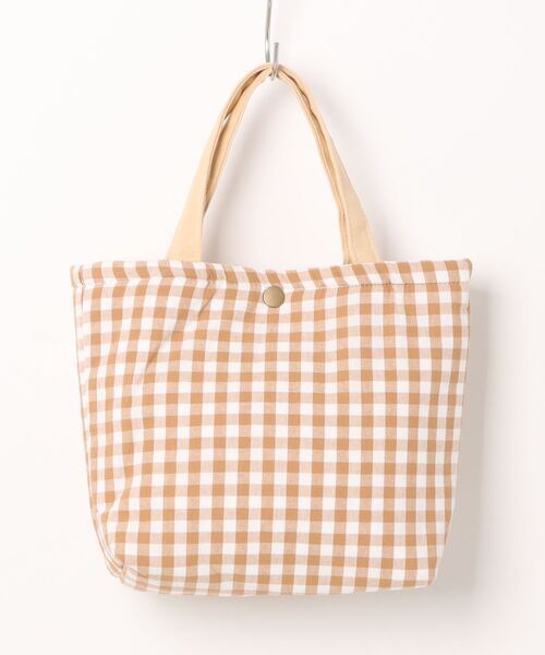 TONE SELECT GOODS（トーンセレクトグッズ）の「Liaa/ギンガムチェック ミニトートバッグ A18460（トートバッグ・レディース・ベージュ/オレンジ/グリーン/ピンク/レッド/ブラック/ブルー・FREE）」の12枚目の写真