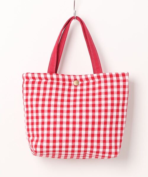 TONE SELECT GOODS（トーンセレクトグッズ）の「Liaa/ギンガムチェック ミニトートバッグ A18460（トートバッグ・レディース・ベージュ/オレンジ/グリーン/ピンク/レッド/ブラック/ブルー・FREE）」の19枚目の写真