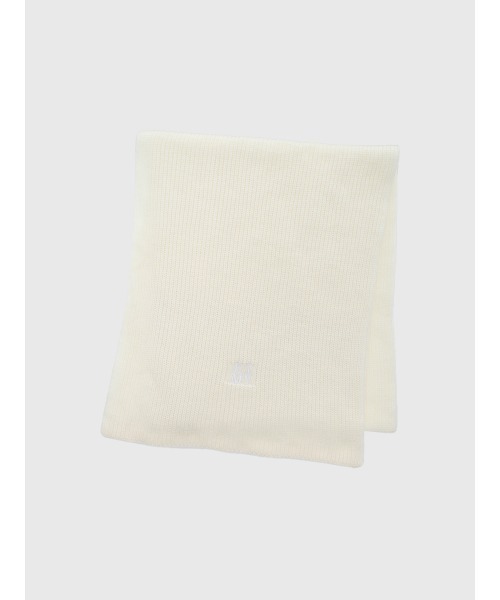 EIMY ISTOIRE（エイミーイストワール）の「ロゴニットマフラー（マフラー・レディース・ブラック/グレー/ホワイト・F）」の9枚目の写真