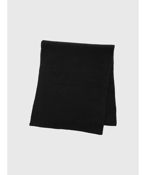 EIMY ISTOIRE（エイミーイストワール）の「ロゴニットマフラー（マフラー・レディース・ブラック/グレー/ホワイト・F）」の12枚目の写真