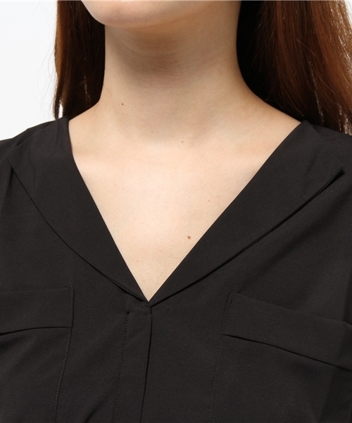 Chico（チコ）の「ミリタリースキッパーシャツ（シャツ/ブラウス・レディース・ホワイト/ベージュ/ブラック・FREE）」の9枚目の写真