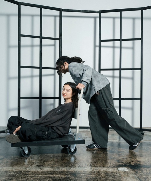 【セール】スプレーダイ胸刺繍Vネックスウェット（スウェット）｜Gaphos （ガフォス）