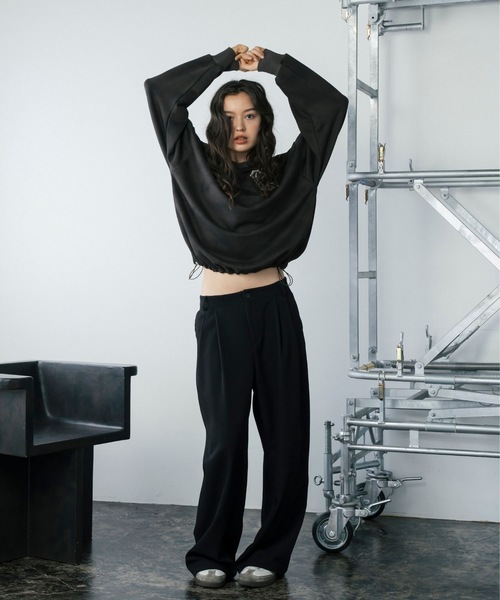 【セール】スプレーダイ胸刺繍Vネックスウェット（スウェット）｜Gaphos （ガフォス）