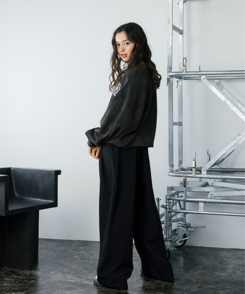 【セール】スプレーダイ胸刺繍Vネックスウェット（スウェット）｜Gaphos （ガフォス）