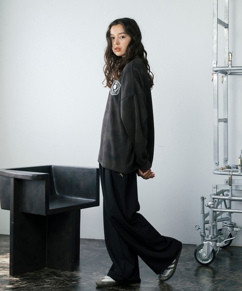 【セール】スプレーダイ胸刺繍Vネックスウェット（スウェット）｜Gaphos （ガフォス）