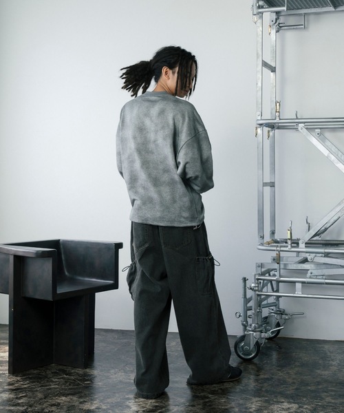 【セール】スプレーダイ胸刺繍Vネックスウェット（スウェット）｜Gaphos （ガフォス）