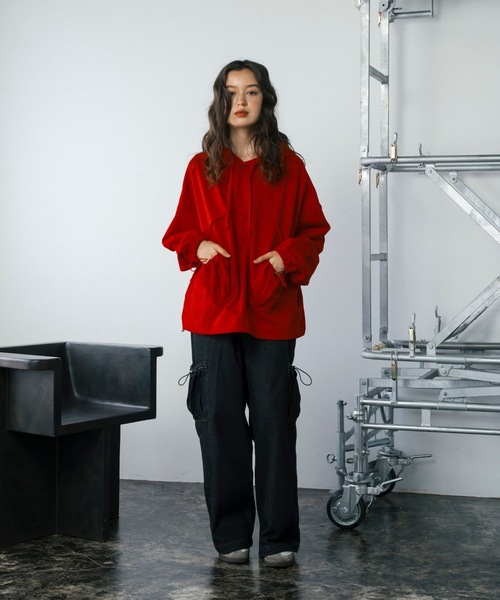 【セール】スプレーダイ胸刺繍Vネックスウェット（スウェット）｜Gaphos （ガフォス）