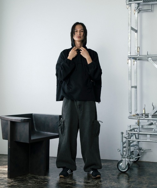 【セール】スプレーダイ胸刺繍Vネックスウェット（スウェット）｜Gaphos （ガフォス）