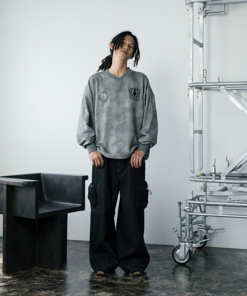 デプス 「 スタンドカラースウェット 」XL フェザーグレー 新品 デプス 「 スタンドカラースウェット 」XL フェザーグレー 新品