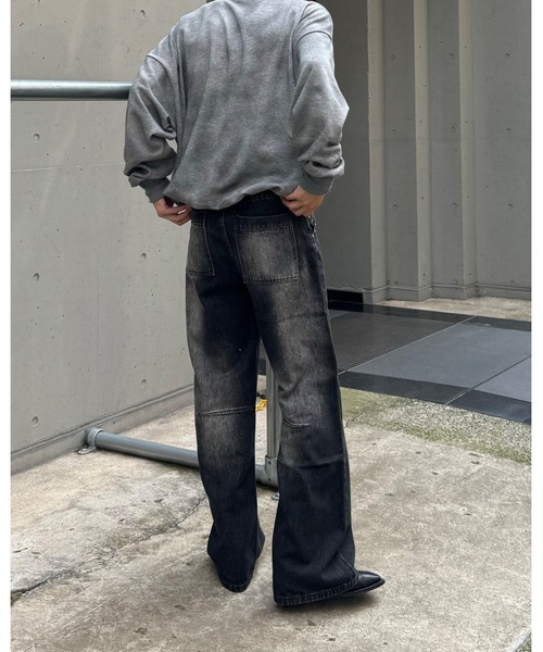 【セール】スプレーダイ胸刺繍Vネックスウェット（スウェット）｜Gaphos （ガフォス）