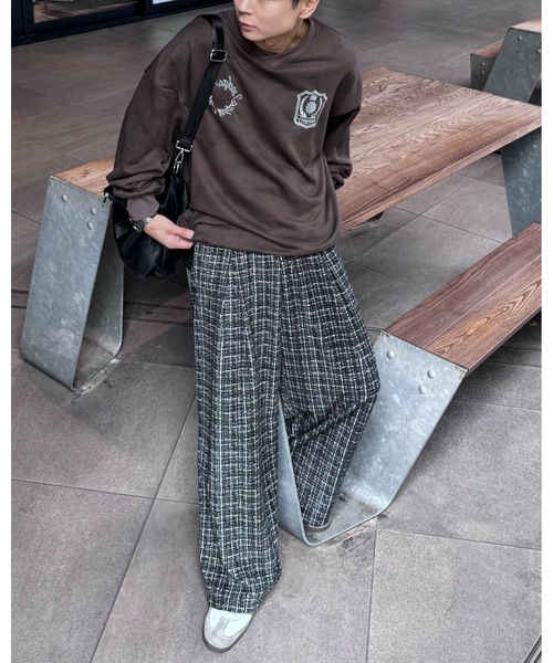 【セール】スプレーダイ胸刺繍Vネックスウェット（スウェット）｜Gaphos （ガフォス）