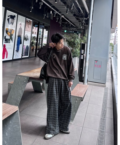 【セール】スプレーダイ胸刺繍Vネックスウェット（スウェット）｜Gaphos （ガフォス）