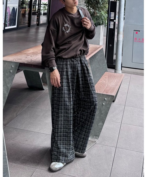 【セール】スプレーダイ胸刺繍Vネックスウェット（スウェット）｜Gaphos （ガフォス）