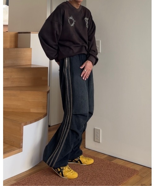 【セール】スプレーダイ胸刺繍Vネックスウェット（スウェット）｜Gaphos （ガフォス）