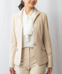 【NARACAMICIE】ジャケット NARACAMICIE】ブークレープチスタンドカラージャケット(0(S)7号