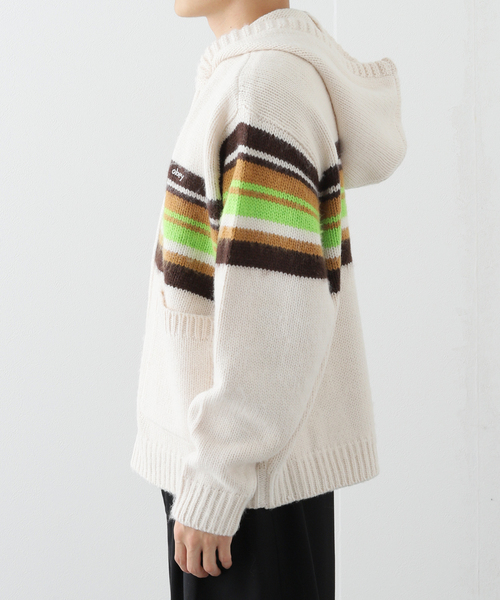 OBEY(オベイ)の「OBEY / オベイ MYERS ZIP UP HOOD(パーカー・メンズ・アイボリー/ブラック・MEDIUM/LARGE)」の9枚目の写真