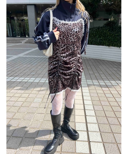 ✨セール✨未使用タグ付　ブラックコムデギャルソン　レオパード　ベストワンピース セール】【7色展開】チェックティアードキャミワンピース（ワンピース