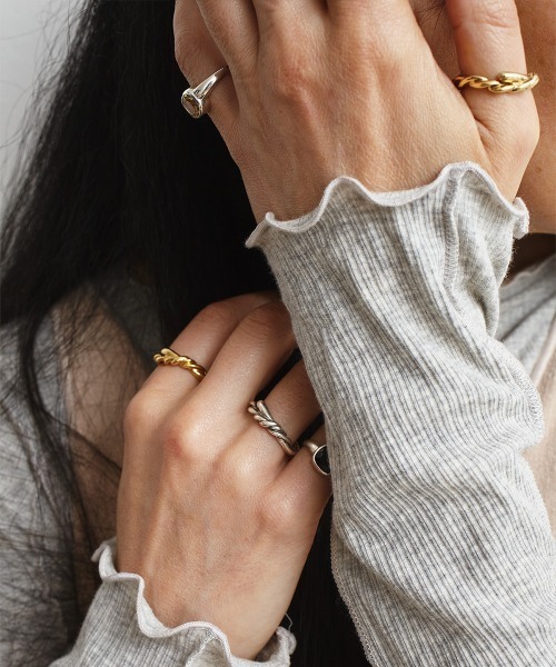 Fauvirame（フォーヴィレイム）の「【Fauvirame】Honey Quartz Square Ring（リング・レディース・ゴールド・9号/11号）」の5枚目の写真