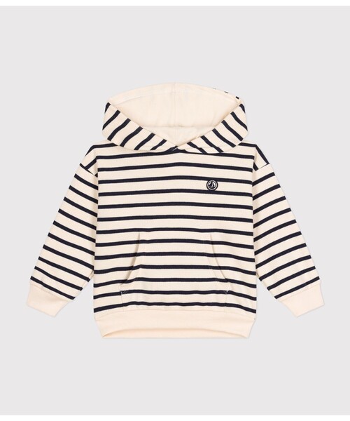 【セール】スウェットマリニエールフーディ（パーカー）｜PETIT BATEAU（プチバトー）