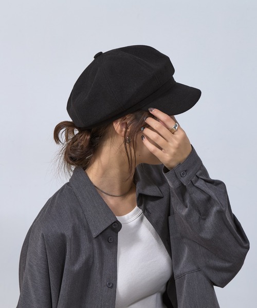 COLONY 2139（コロニートゥーワンスリーナイン）の「メルトンライクキャスケット（キャスケット・レディース・ブラック/グレー・FREE）」の12枚目の写真