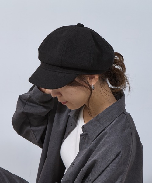 COLONY 2139（コロニートゥーワンスリーナイン）の「メルトンライクキャスケット（キャスケット・レディース・ブラック/グレー・FREE）」の13枚目の写真