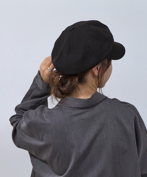 COLONY 2139（コロニートゥーワンスリーナイン）の「メルトンライクキャスケット（キャスケット・レディース・ブラック/グレー・FREE）」の14枚目の写真