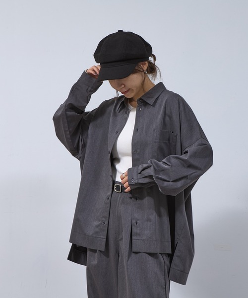 COLONY 2139（コロニートゥーワンスリーナイン）の「メルトンライクキャスケット（キャスケット・レディース・ブラック/グレー・FREE）」の15枚目の写真