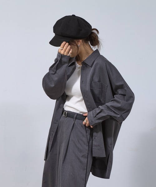 COLONY 2139（コロニートゥーワンスリーナイン）の「メルトンライクキャスケット（キャスケット・レディース・ブラック/グレー・FREE）」の17枚目の写真