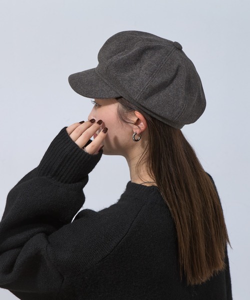 COLONY 2139（コロニートゥーワンスリーナイン）の「メルトンライクキャスケット（キャスケット・レディース・ブラック/グレー・FREE）」の21枚目の写真