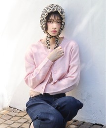 Compact knit cardigan/コンパクトニットカーディガン