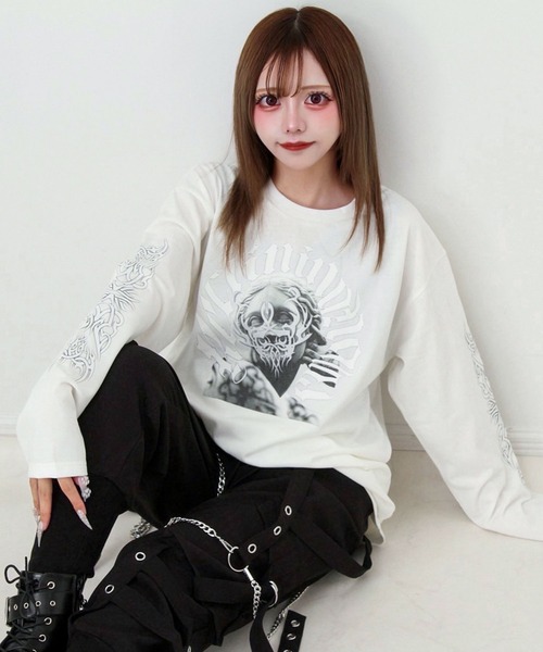 Off-White アートプリント ロンT Tシャツ セール】アートプリントビッグL/T（Tシャツ/カットソー）｜Deviants