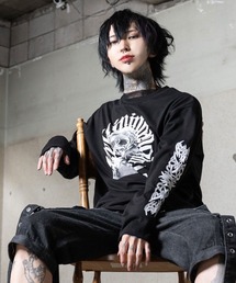 Deviants（ディビアンツ）の「アートプリントビッグL/T（Tシャツ/カットソー）」