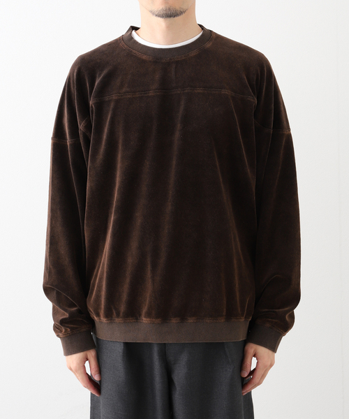 JOURNAL STANDARD(ジャーナルスタンダード)の「ベロアブリーチ クルーネックカットソー(スウェット・メンズ・マスタード/チャコールグレー/ブラック・MEDIUM/LARGE)」の13枚目の写真