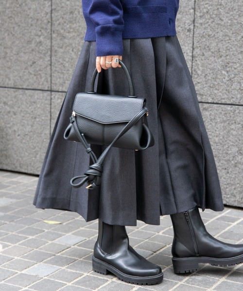 FORK&SPOON（フォークアンドスプーン）の「FORK&SPOON　ウールライクプリーツスカート（スカート・レディース・チャコールグレー/グレー・1/2）」の19枚目の写真