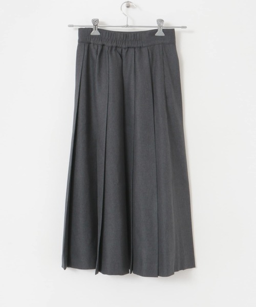 FORK&SPOON（フォークアンドスプーン）の「FORK&SPOON　ウールライクプリーツスカート（スカート・レディース・チャコールグレー/グレー・1/2）」の12枚目の写真