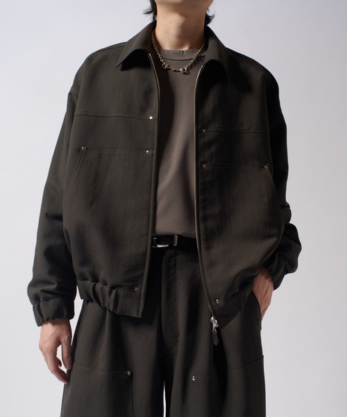 Lui's（ルイス）の「アクティブワークZIPブルゾン（ブルゾン・メンズ・ブラック/チャコールグレー・M/S）」の10枚目の写真