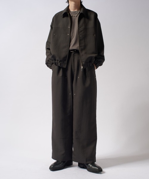 Lui's（ルイス）の「アクティブワークZIPブルゾン（ブルゾン・メンズ・ブラック/チャコールグレー・M/S）」の15枚目の写真