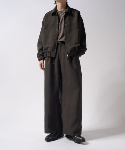 Lui's（ルイス）の「アクティブワークZIPブルゾン（ブルゾン・メンズ・ブラック/チャコールグレー・M/S）」の14枚目の写真