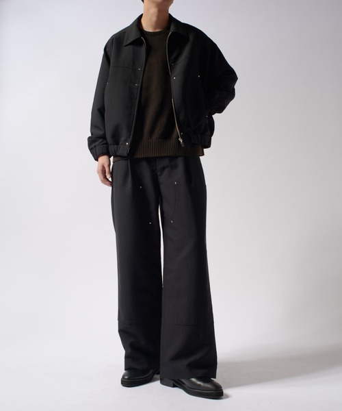 Lui's（ルイス）の「アクティブワークZIPブルゾン（ブルゾン・メンズ・ブラック/チャコールグレー・M/S）」の7枚目の写真