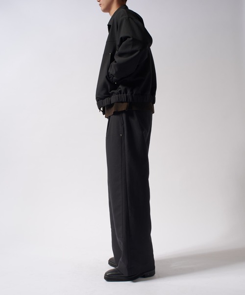 Lui's（ルイス）の「アクティブワークZIPブルゾン（ブルゾン・メンズ・ブラック/チャコールグレー・M/S）」の8枚目の写真