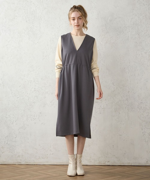 ▼美品✨ドゥロワー【36】ケヌキウール Vネック ジャンパースカート ワンピース ▽美品✨ドゥロワー【36】ケヌキウール Vネック ジャンパー
