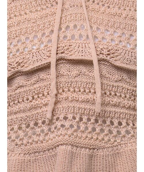 merry jenny(メリージェニー)の「frillフードニットトップス / フリルフードニットトップス(付け襟・レディース・ブラック/オフホワイト/ピンク・FREE)」の11枚目の写真