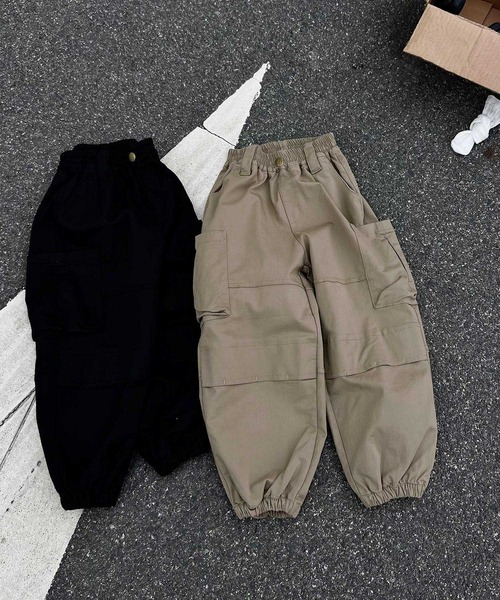 aimoha（アイモハ）の「【aimoha-KIDS-】カーゴパンツ（カーゴパンツ・キッズ・ブラック/ベージュ/オフホワイト/ダークグレー・110/120/130/140/150/160）」の7枚目の写真