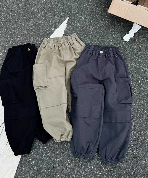 aimoha（アイモハ）の「【aimoha-KIDS-】カーゴパンツ（カーゴパンツ・キッズ・ブラック/ベージュ/オフホワイト/ダークグレー・110/120/130/140/150/160）」の6枚目の写真