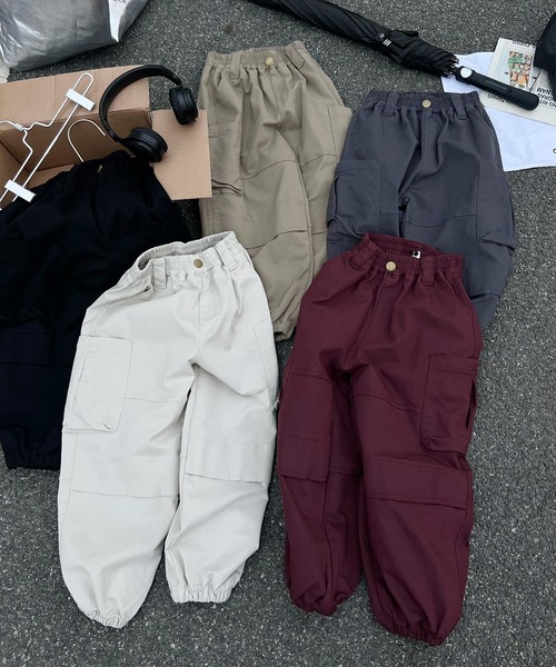 aimoha（アイモハ）の「【aimoha-KIDS-】カーゴパンツ（カーゴパンツ・キッズ・ブラック/ベージュ/オフホワイト/ダークグレー・110/120/130/140/150/160）」の19枚目の写真