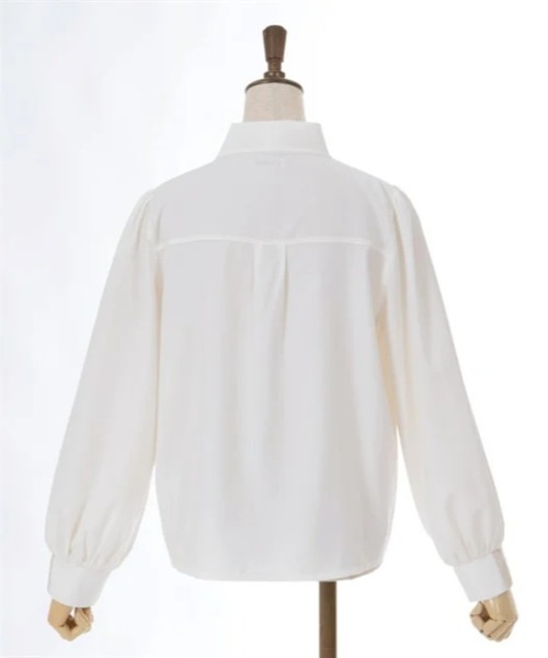 axes femme（アクシーズファム）の「蝶×バラ刺繍ボウタイブラウス（シャツ/ブラウス・レディース・ブラウン/ホワイト/ワイン・FREE）」の12枚目の写真