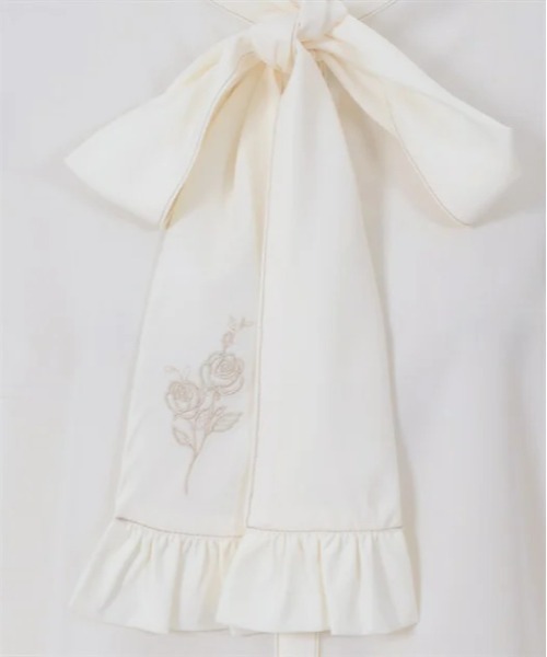 axes femme（アクシーズファム）の「蝶×バラ刺繍ボウタイブラウス（シャツ/ブラウス・レディース・ブラウン/ホワイト/ワイン・FREE）」の15枚目の写真