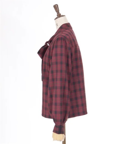 axes femme（アクシーズファム）の「蝶×バラ刺繍ボウタイブラウス（シャツ/ブラウス・レディース・ブラウン/ホワイト/ワイン・FREE）」の19枚目の写真