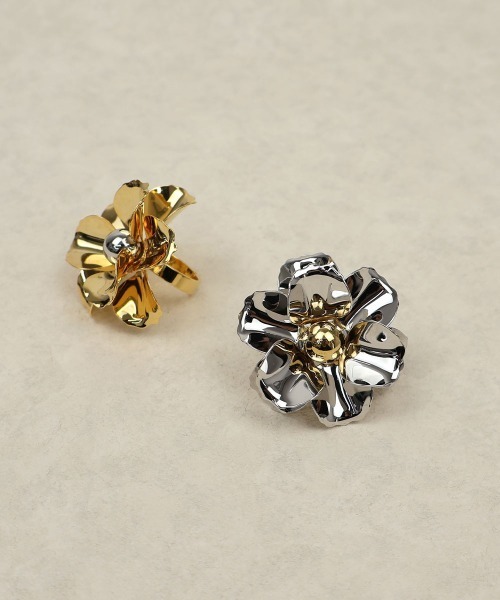 CEMONEMO（セモネモ）の「メタル フラワー リング（リング・レディース・シルバー/ゴールド・FREE）」の18枚目の写真