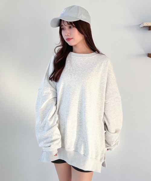 Heather（ヘザー）の「WEB限定 スーパーBIGシルエット裏毛スウェット